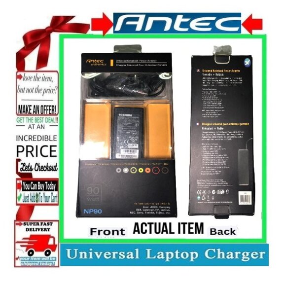 🛑 ANTEC Universal ➕🆒 POWER CHARGER Notebook POWERBANK Connector 💸BUY NOW‼️ - Picture 3 of 16